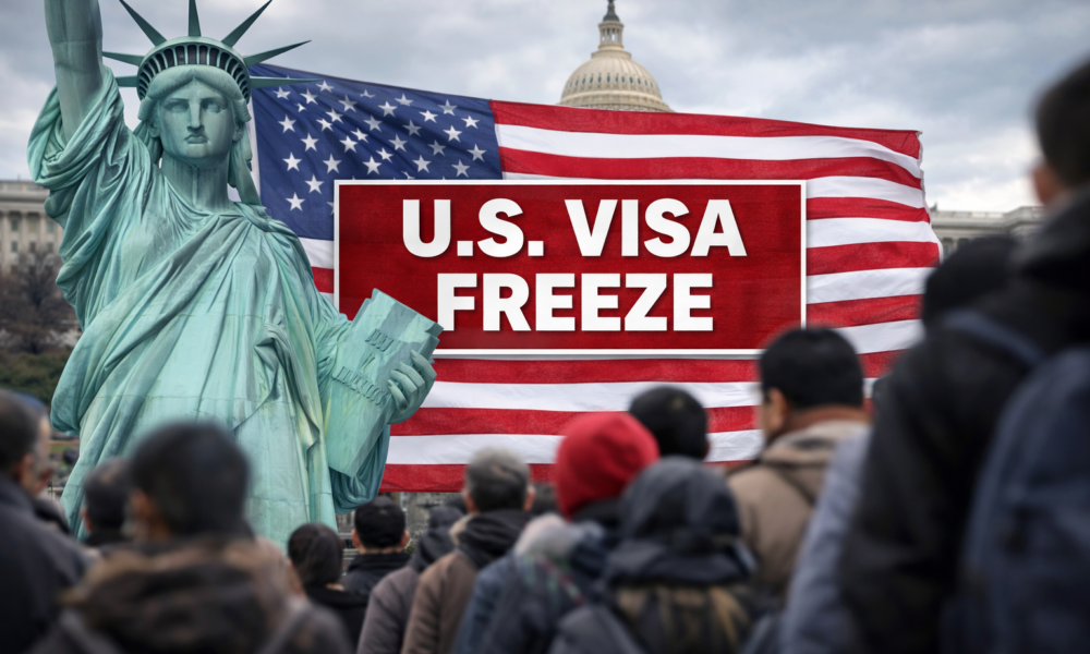 अमेरिकी वीज़ा फ्रीज पर मचा विवाद, इमिग्रेशन नीति को लेकर तेज बहस