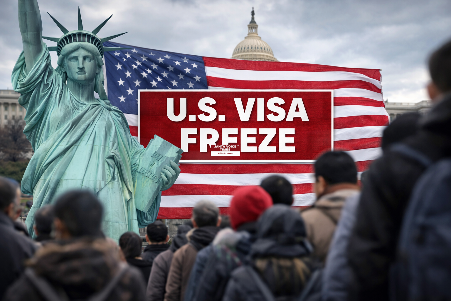 अमेरिकी वीज़ा फ्रीज पर मचा विवाद, इमिग्रेशन नीति को लेकर तेज बहस