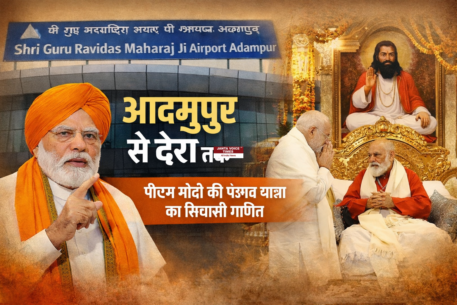 आदमपुर से डेरा तक: पीएम मोदी की पंजाब यात्रा का सियासी गणित